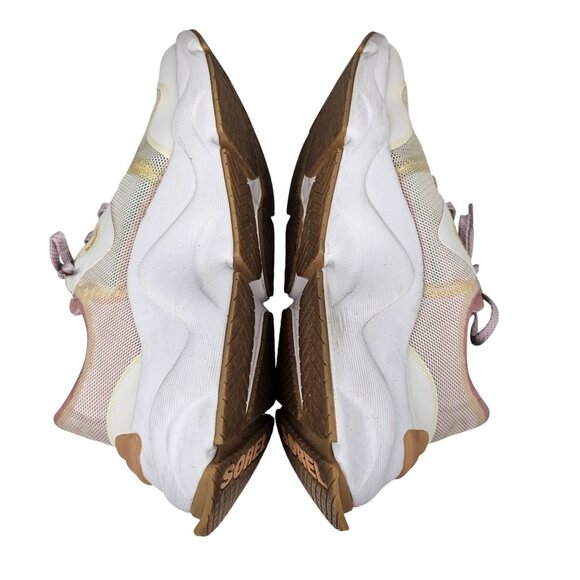 Sorel Womens Kinetic Impact‎ Lace Sneakers Pink White Mesh Chunky Sole 9US/40EU - Picture 10 of 12